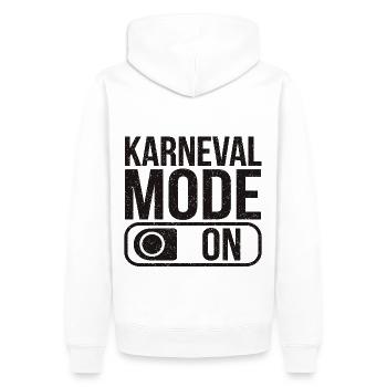 Mode Karneval sur Fasching Fasnet - Sweat à capuche Premium bio Homme - blanc - Dos - Nico (187cm)