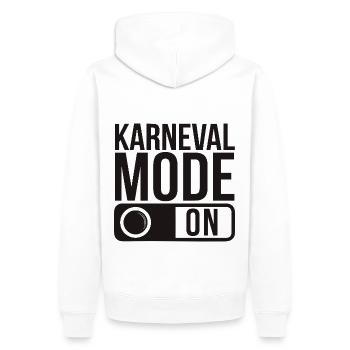 Mode Karneval sur Fasching Fasnet - Sweat à capuche Premium bio Homme - blanc - Dos - Nico (187cm)