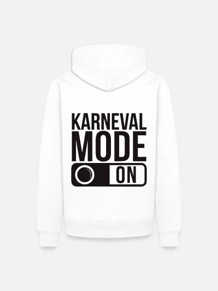 Karneval Mode On Fasching Fasnet - Men’s Premium Organic Hoodie - white