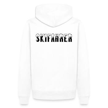 Skifahrer Wintersport - Männer Premium Bio Hoodie - Weiß - Hinten - Nico (187cm)