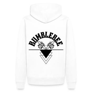 Bumblebee - Men’s Premium Organic Hoodie - white - Back - Nico (187cm)