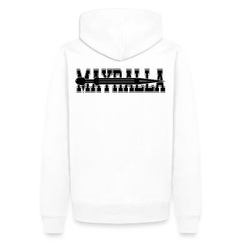 MAYRALLA - Sweat à capuche Premium bio Homme - blanc - Dos - Nico (187cm)