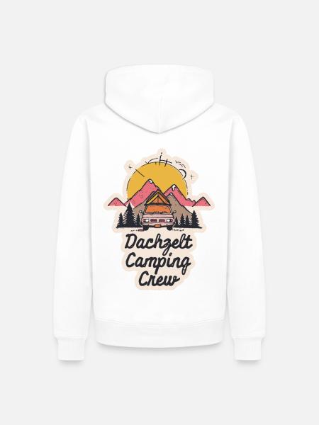 Dachzelt Camping Crew - Männer Premium Bio Hoodie - Weiß