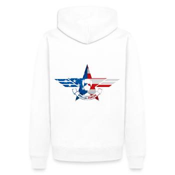 Spezialeinheiten der Armee - Männer Premium Bio Hoodie - Weiß - Hinten - Nico (187cm)