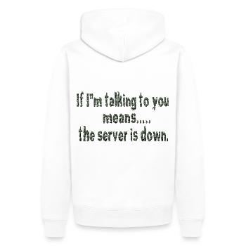 Hacking Hacking Hacker Hacker Computer Cybersicherheit - Männer Premium Bio Hoodie - Weiß - Hinten - Nico (187cm)
