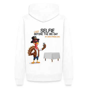 Problèmes de la Turquie - Sweat à capuche Premium bio Homme - blanc - Dos - Nico (187cm)