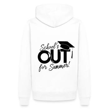 Schulabschluss Schulende School`s Out For Summer - Männer Premium Bio Hoodie - Weiß - Hinten - Nico (187cm)
