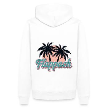 Flappach Ravensburg Palmen - Männer Premium Bio Hoodie - Weiß - Hinten - Nico (187cm)