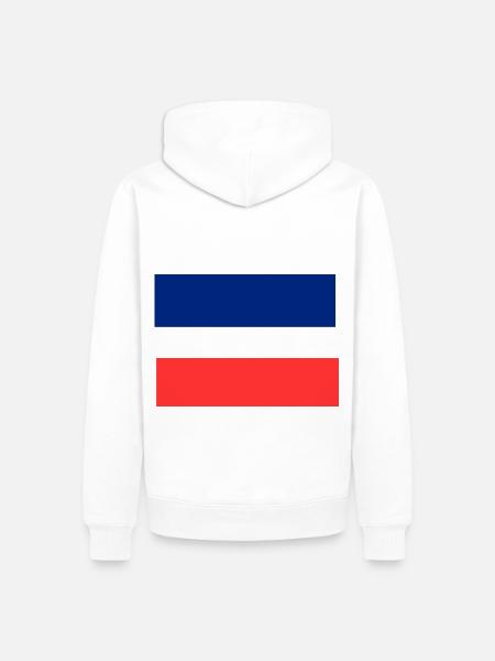 French flag design - Men’s Premium Organic Hoodie - white