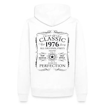 Born 1976 January 47th birthday Gift man - Men’s Premium Organic Hoodie - white - Back - Nico (187cm)