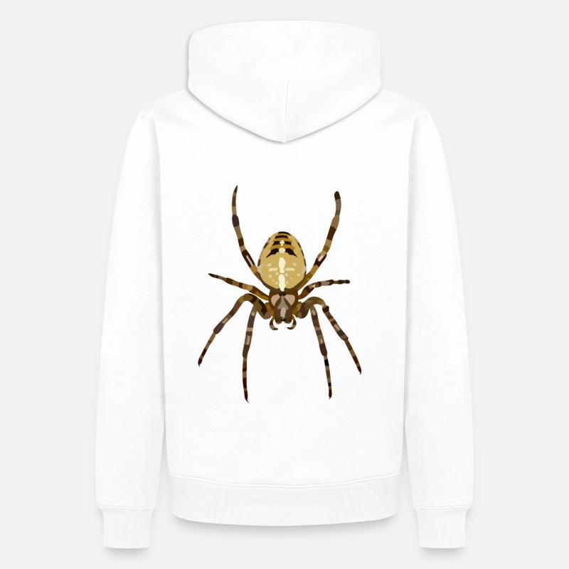 Spinne - Männer Premium Bio Hoodie - Weiß