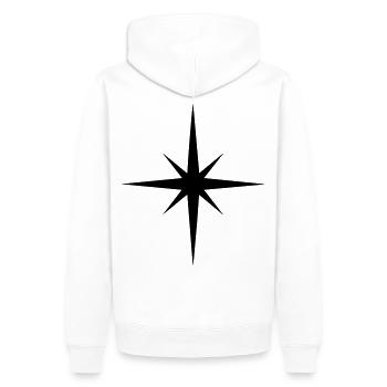 Star to design - Men’s Premium Organic Hoodie - white - Back - Nico (187cm)