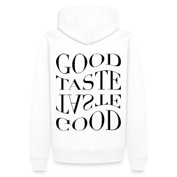 It's a Good Taste - Männer Premium Bio Hoodie - Weiß - Hinten - Nico (187cm)