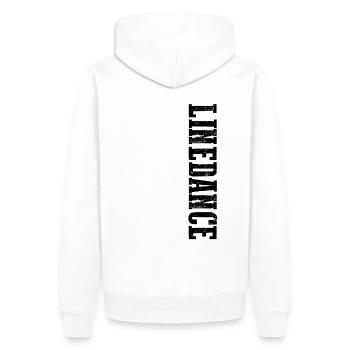 Linedance Line Dance Couple Dance Western Dance Gift - Men’s Premium Organic Hoodie - white - Back - Nico (187cm)