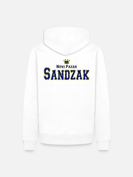 Sandzak Novi Pazar Balkan sandzaklija - Ekologisk premiumluvtröja herr - vit