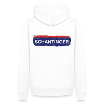 Schantinger Polizei Gendamarie - Männer Premium Bio Hoodie - Weiß - Hinten - Nico (187cm)