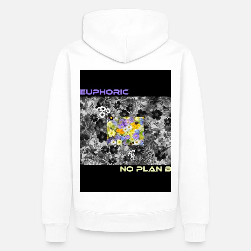 EUPHORIC - Männer Premium Bio Hoodie - Weiß
