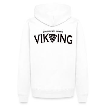 Viking - Sweat à capuche Premium bio Homme - blanc - Dos - Nico (187cm)
