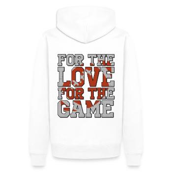 Football américain Citation Texte Fan Cadeau - Sweat à capuche Premium bio Homme - blanc - Dos - Nico (187cm)