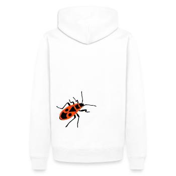 Incendie du pin - insecte - Firebug - Sweat à capuche Premium bio Homme - blanc - Dos - Nico (187cm)