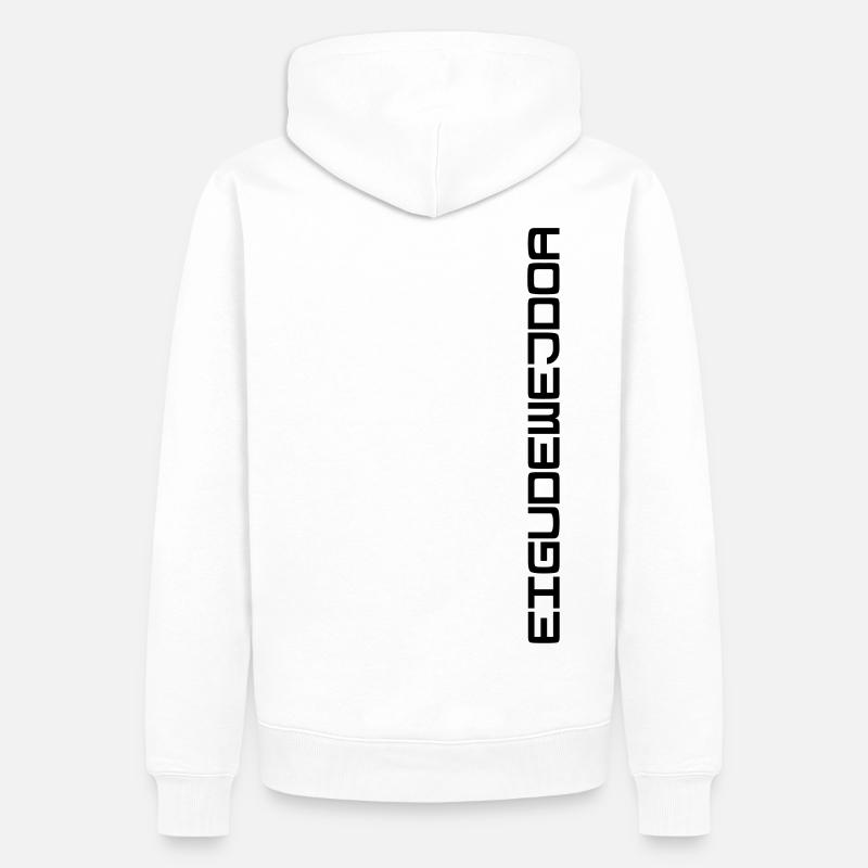 EIGUDEWEJDOA | Urrer Schwätzerei - Männer Premium Bio Hoodie - Weiß