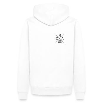 Omi 2025 Bald Oma 2025 Oma Est. 2025 - Männer Premium Bio Hoodie - Weiß - Hinten - Nico (187cm)