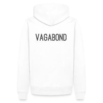vagabond - Sweat à capuche Premium bio Homme - blanc - Dos - Nico (187cm)