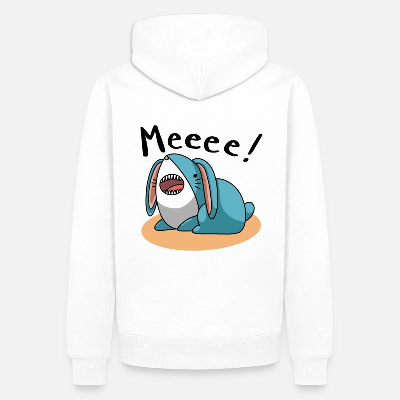 Sharkbunny meeee - Männer Premium Bio Hoodie - Weiß
