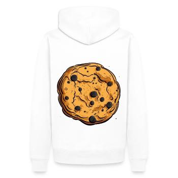 Un délicieux biscuit - Sweat à capuche Premium bio Homme - blanc - Dos - Nico (187cm)