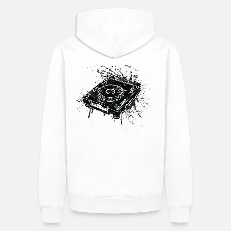 CDJ 1000 Graffiti DJ - Sweat à capuche Premium bio Homme - blanc