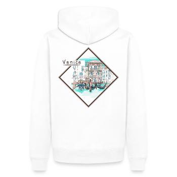 Venedig Venice Venezia Italien Italy Souvenirs - Männer Premium Bio Hoodie - Weiß - Hinten - Nico (187cm)