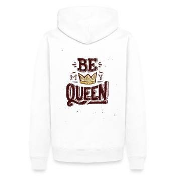 Be My Queen - Men’s Premium Organic Hoodie - white - Back - Nico (187cm)