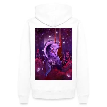 Sternzeichen Widder - Männer Premium Bio Hoodie - Weiß - Hinten - Nico (187cm)