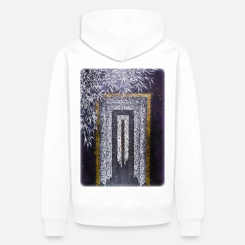 Calligraffiti - Tor (hell) - Männer Premium Bio Hoodie - Weiß