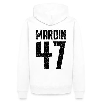 Mardin 47 Türkei Turkiye Geschenk Urlaub TR Türk - Männer Premium Bio Hoodie - Weiß - Hinten - Nico (187cm)
