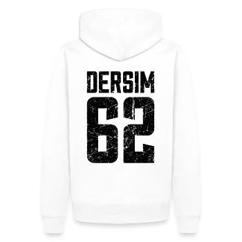 Dersim 62 Türkei Turkiye Geschenk Urlaub TR Türk - Männer Premium Bio Hoodie - Weiß - Hinten - Nico (187cm)