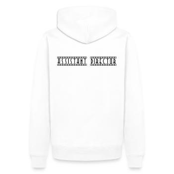 Assistant_Director - Männer Premium Bio Hoodie - Weiß - Hinten - Nico (187cm)