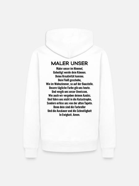 Maler und Lackierer/Malerin/Maler Unser/Malerunser - Männer Premium Bio Hoodie - Weiß