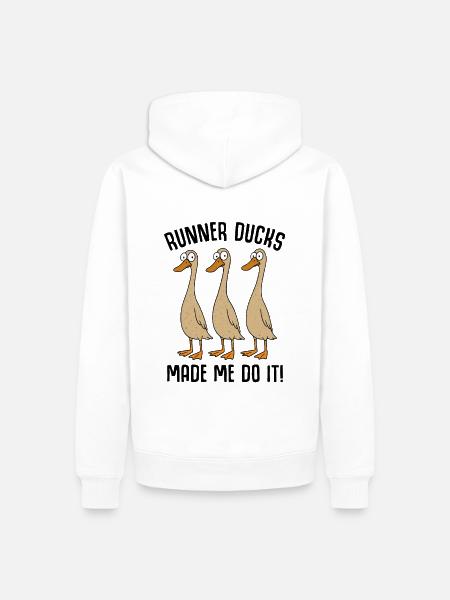 Ducks Duck Duck Mom Duck Dad Duck Breeding - Men’s Premium Organic Hoodie - white