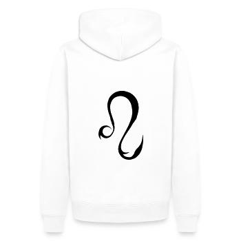 Symbole du zodiaque Lion Zodiaque Lion - Sweat à capuche Premium bio Homme - blanc - Dos - Nico (187cm)