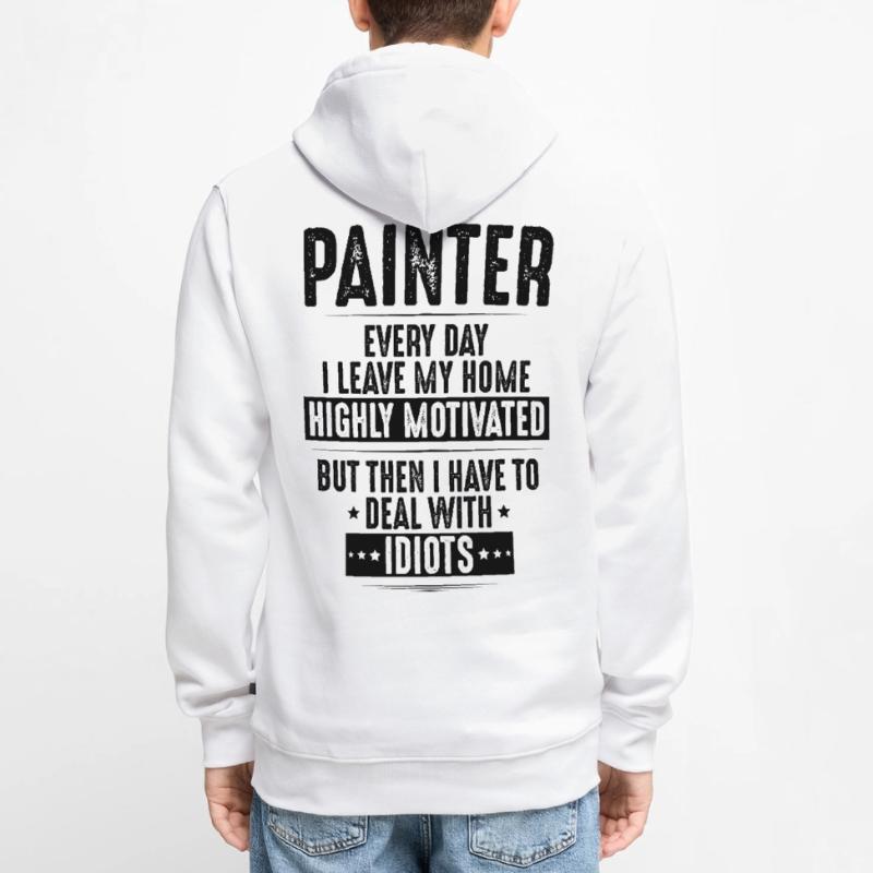 Painter and Painter Painter Painter Master Men’s Premium Organic Hoodie