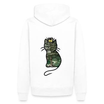 Chat Reine de la forêt Fantasy chats Personnage de conte de fées - Sweat à capuche Premium bio Homme - blanc - Dos - Nico (187cm)