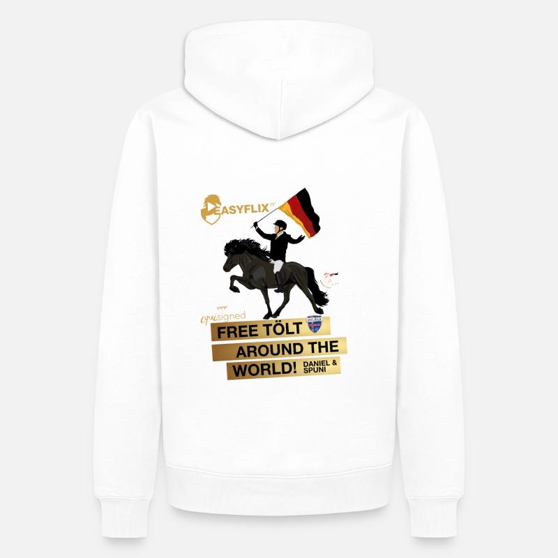 Fan Article Daniel Schulz - Sweat à capuche Premium bio Homme - blanc