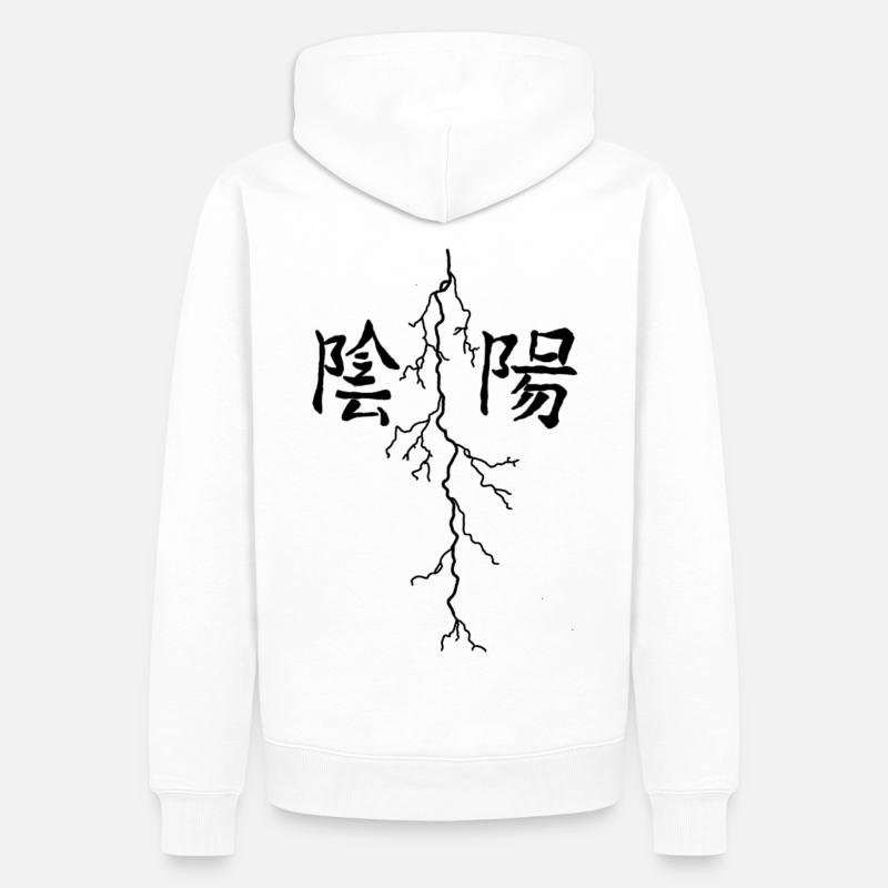 Conception de l’éclairage - Sweat à capuche Premium bio Homme - blanc