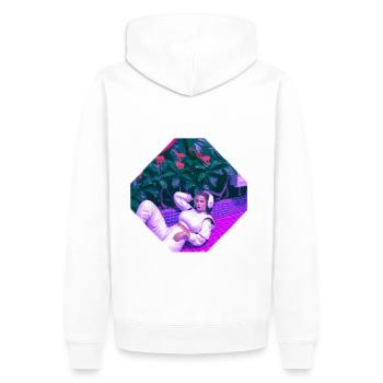 Astronaute - Sweat à capuche Premium bio Homme - blanc - Dos - Nico (187cm)