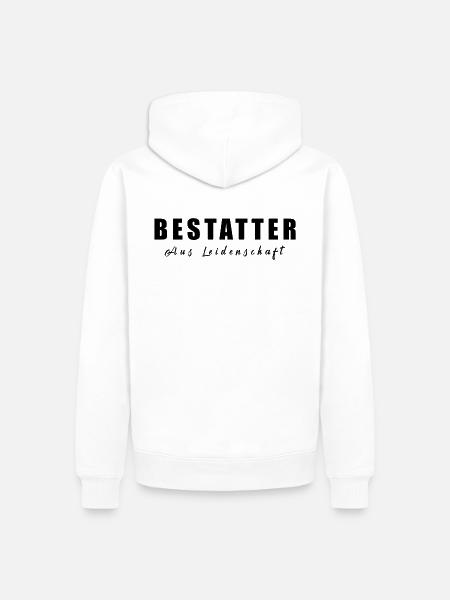 Bestatter - Bestattung - Männer Premium Bio Hoodie - Weiß