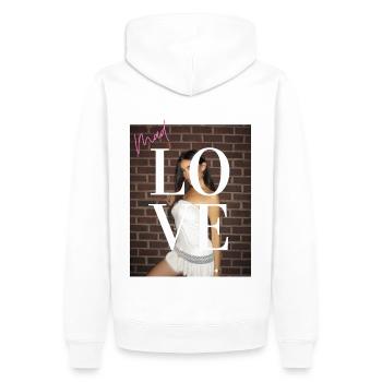 Madison Beer - Le T-Shirt Officiel - Sweat à capuche Premium bio Homme - blanc - Dos - Nico (187cm)