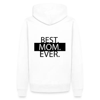 Best Mom Ever - Beste Mama für immer - Männer Premium Bio Hoodie - Weiß - Hinten - Nico (187cm)