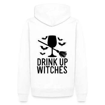 Halloween Witches Saying Drink Up Witches - Men’s Premium Organic Hoodie - white - Back - Nico (187cm)