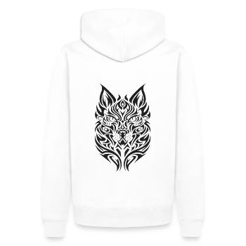 Chien Animal de compagnie Tribal Tattoo - Sweat à capuche Premium bio Homme - blanc - Dos - Nico (187cm)
